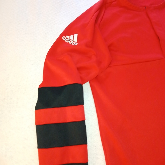 Sz.M Mens Adidas NBA Mens Pullover Quarter Button Portland Trailblazers Shirt - Picture 4 of 7